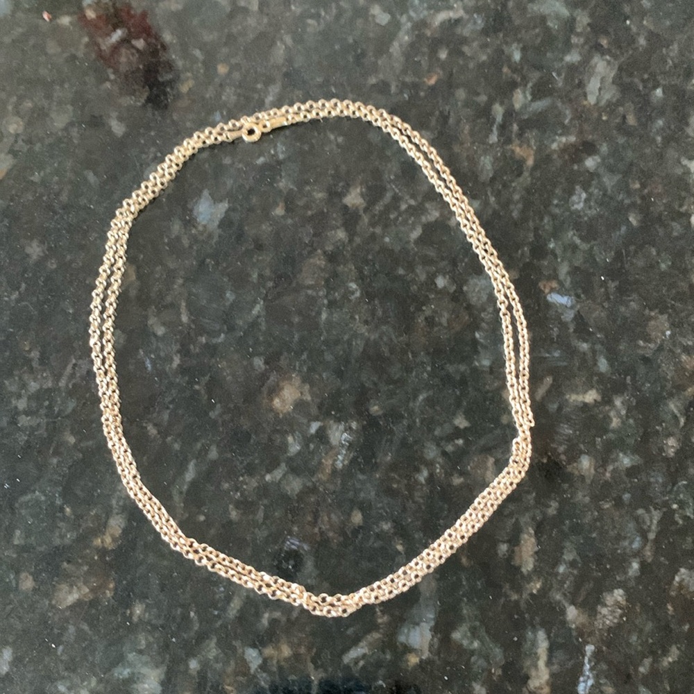 LIRM Gold plated Silver Italian 1.5 mm 30” Chain